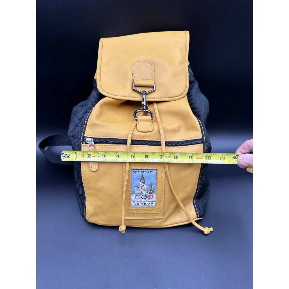 Vintage Coach‎ 1996 Atlanta Olympic Games Yellow Leather Backpack